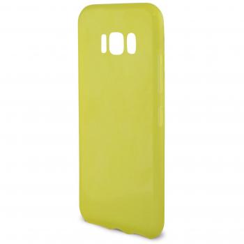 KSIX smart your tech Funda para Galaxy S8+, Semirrígida, Funda con Aroma, Amarillo