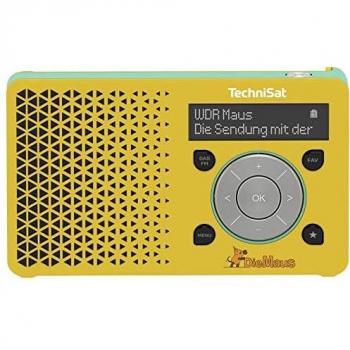 TechniSat DIGITRADIO 1 Mouse Edition - Radio portátil Dab+ con batería