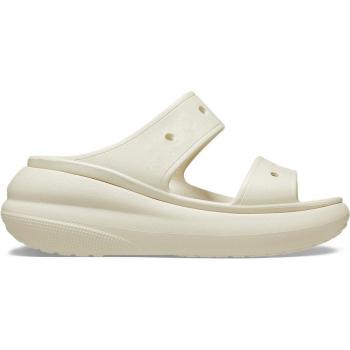 Crocs Womens Classic Crush Sandal - Off-White/Beige - Size UK 9