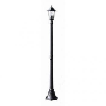 Farola Exterior Orlando E27 60W Aluminio Negro IP44 1.7m Luxform