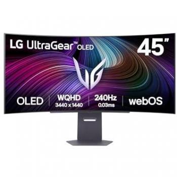 Monitor Gaming Curvo LG UltraGear 45GX90SA-B - OLED 45 WQHD (3440 x 1440), 240Hz,