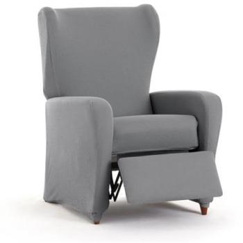Funda para sillón Eysa Bronx Gris 90 x 100 x 75 cm, bielástica, apta para sillones relax
