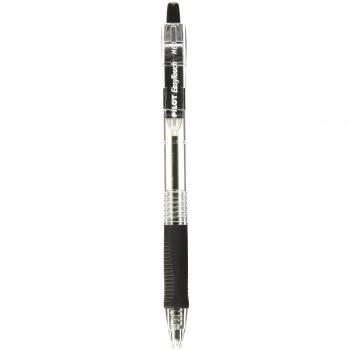 Pilot EasyTouch Retractable Medium Ballpoint Pen Open Stock-Black