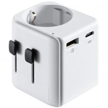 Enchufe Universal Ewent EW1472 con USB y USB Tipo C