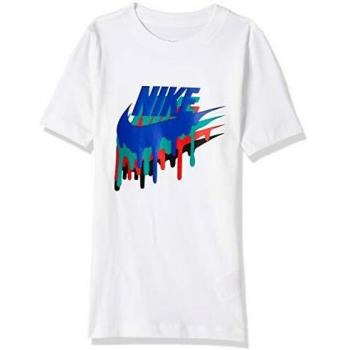 NIKE Sportswear Melted Crayon Shirt, Blanco, M Boys