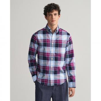 Gant Men's Regular Fit Archive Oxford Check Shirt - Multicolour - Size Medium