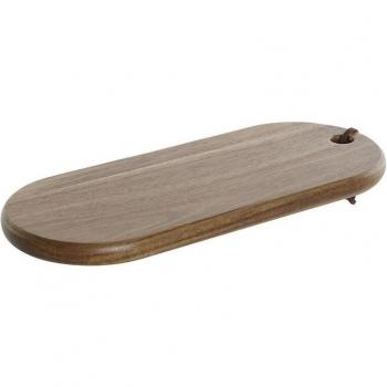 Tabla de cortar de Acacia con cuerda Natural 38 x 16 x 2 cm