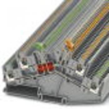 Phoenix Contact 2-Pole Knife Disconnect Terminal Block 16A, 0.14-2.50 mm², Gray, Pack of 50