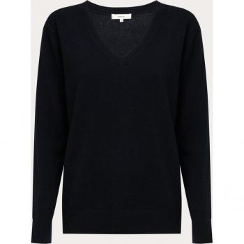Vince Coastal Small V Neck Cashmere Sweater