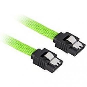 Cable SATA 3 de 0,45 m de Sharkoon con Conectores SATA 7-pin en Negro y Verde