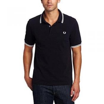 Fred Perry Slim Fit Twin Tipped Polo Shirt - Navy/White - Size: XXL