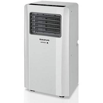 Taurus AC 2600 RVKT - Aire acondicionado port?til, 4 en 1: calor, fr?o, deshumidificador y ventilador, silencioso, temporizador, mando a distancia, kit ventana, 9000 BTU - con calor, blanco