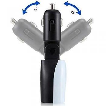 ETGtek(TM) 2pcs 3.4a 2-puerto USB Led rápido del cargador del coche llevó la exhibición de salida / entrada de voltaje de la batería del coche para el teléfono y todos los demás conectores USB