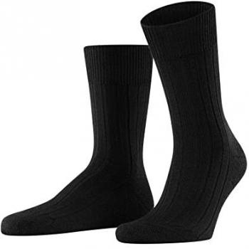 Calcetines de Hombre 'Teppich im Schuh' de Mezcla de Lana, Color Negro, Talla 41/42