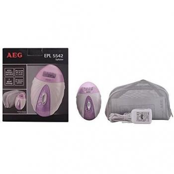 AEG EPL 5542 - Depiladora recargable, 2 velocidades, cabezal extraíble con 20 pinzas