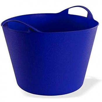 Cesto Flexible Multifuncional 42 Litros Color Azul - Ideal para Jardín, Ropa y Almacenamiento