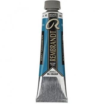Talens Rembrandt - Excelentes colores de pintura al óleo - 40 ml - 586 Azul cobalto turquesa
