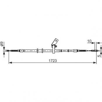 Cable de freno de mano BOSCH 1 987 482 268