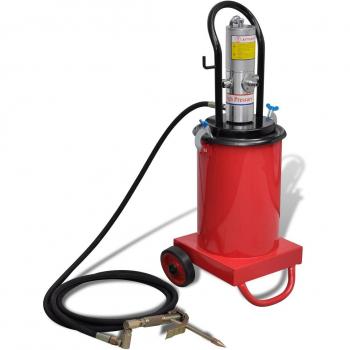 vidaXL Bomba de Engrase con Aire a Presión 12 L Inyector de Engrase Neumático