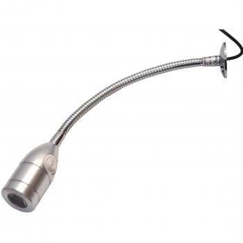 Lámpara LED de lectura flexible, cuello de cisne, para caravana/barco, 12 V