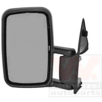 Espejo retrovisor VAN WEZEL 5877811 con ajuste eléctrico, cristal convexo, acabado en negro y diseño OEM
