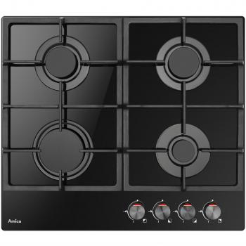 Amica PGCA6100APB - Encimera de gas 4 zona(s) - Negro