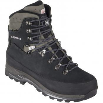 Lowa Tibet Pro GTX Men's Nubuck Leather Hiking Boots - Size 44.5, Grey/Navy Graphite