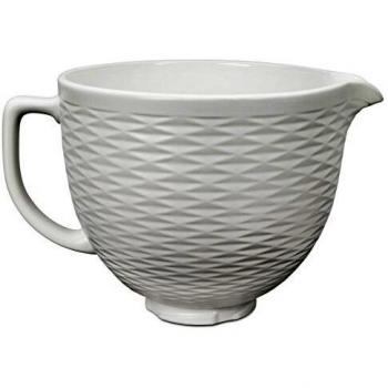 Bol de cerámica KitchenAid 5KSM2CB5TLW Blanco con relieve