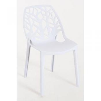 Silla Hissar de Polipropileno - Comodidad y Resistencia para Jardín - Color Blanco