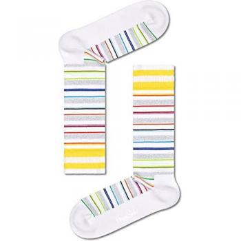 Calcetines Crew Rayas Invisibles Happy Socks Talla 41-46 - Suave Tejido Multicolor