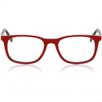 Gafas Anti-Azules Rectángulo Montura Completa Plástico Rojas Lentes Recetadas para Niños - SmartBuy para Niños