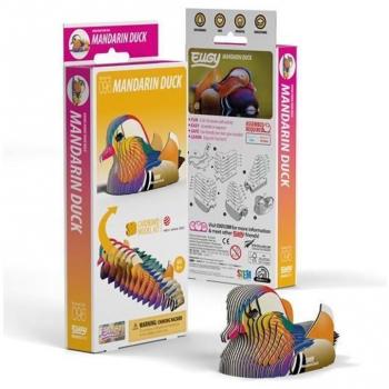 Rompecabezas 3D Pato Mandarín EUGY - 26 piezas, juguete educativo ecológico para niños a partir de 6 años