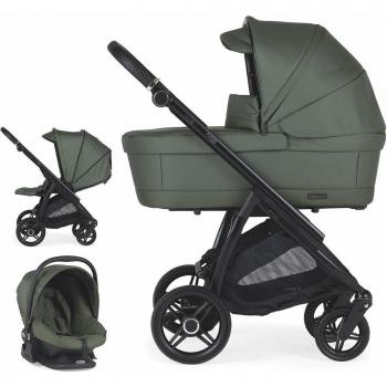 Bébécar Trío Flowy KO-434 Carro de Bebé Negro/Negro