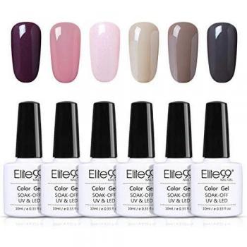 Elite99 Esmaltes Semipermanentes de Uñas en Gel UV LED, 6pcs Kit de Esmaltes de Uñas 10ml 005