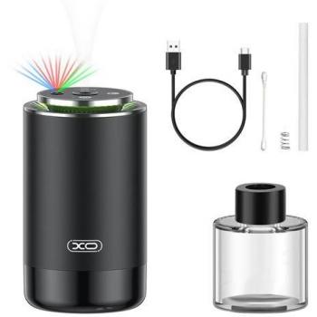 Difusor de Aroma Inteligente para Coche - Humidificador Ultrasilencioso 50ml, Batería 300mAh, Luz Nocturna, Carga USB, Ajuste de 4 Niveles