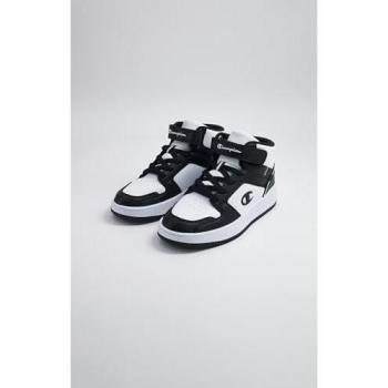 Calzado Champion S32412-WW019 para hombre, color negro, modelo RD18 2.0 B PS Mid, Sneakers Bianco/Nero/Bianco (WW019), talla 32 EU