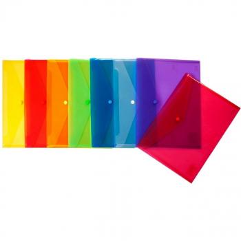 Grafoplás 04871251－Carpeta sobre plastico tamaño folio color rojo