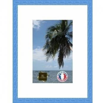 Marco de fotos de pared 26 x 17 x 17 x 26 marco, moderno, 2,3 cm de longitud, de madera, madera, Bleu Ciel-4, Passe-Partout Super Blanc