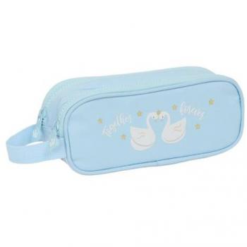 PORTATODO DOBLE GLOWLAB CISNES 21x8x6cm