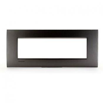 Placa Bticino Livinglight AIR 7 Módulos Níquel Satinado - Diseño Impecable