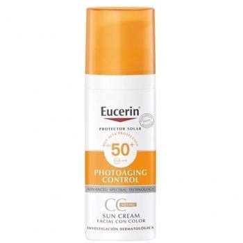 Eucerin Protector Solar Facial en Crema Sun CC Cream Tono Medio FPS50 50 ml