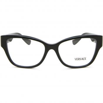 Versace VE3347 GB1 Women’s Eyeglasses Black Size 54 - Blue Light Block Available