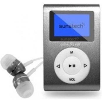Sunstech DEDALOIII8GBGY - Reproductor MP3 con Pinza de Sujeción, Color Gris, 8 GB