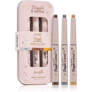 Barry M Dazzle & Define Metallic Crayon Metallic Eyeliner 3 x 1.4 g (Economy Pack)
