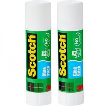 Scotch 6242C - Barra adhesiva de 21 g, transparente, pack de 2