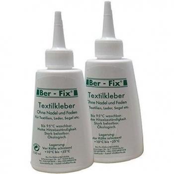 Ber-Fix 2 x 150ml Adhesivo textil Set hervir con GRATIS 2 Mini Esponja - ?