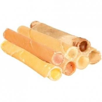 TRIXIE 10 rollos de masticar rellenos de jamón, 12 cm, 10 unidades de 22 g