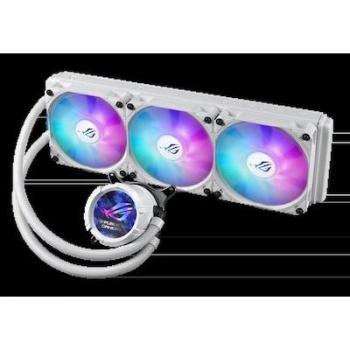 ASUS ROG Strix LC III 360 ARGB LCD - Refrigeración líquida todo en uno para CPU, color blanco, con pantalla IPS de 2.1 pulgadas y 3 ventiladores ARGB de 12 cm