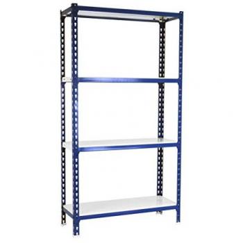 Estantería SIMONCLICK SUPERPLUS 4/500 1500 AZUL/BLANCO - 442100024151154 - Simon Rack, Estantería metálica sin tornillos, kit simonclick superplus, 4 bal