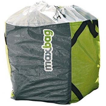 Saco Max Bag Verde 180 Litros - Extra Fuerte, Reforzado, LDPE, Ideal para Recogida de Residuos Verdes